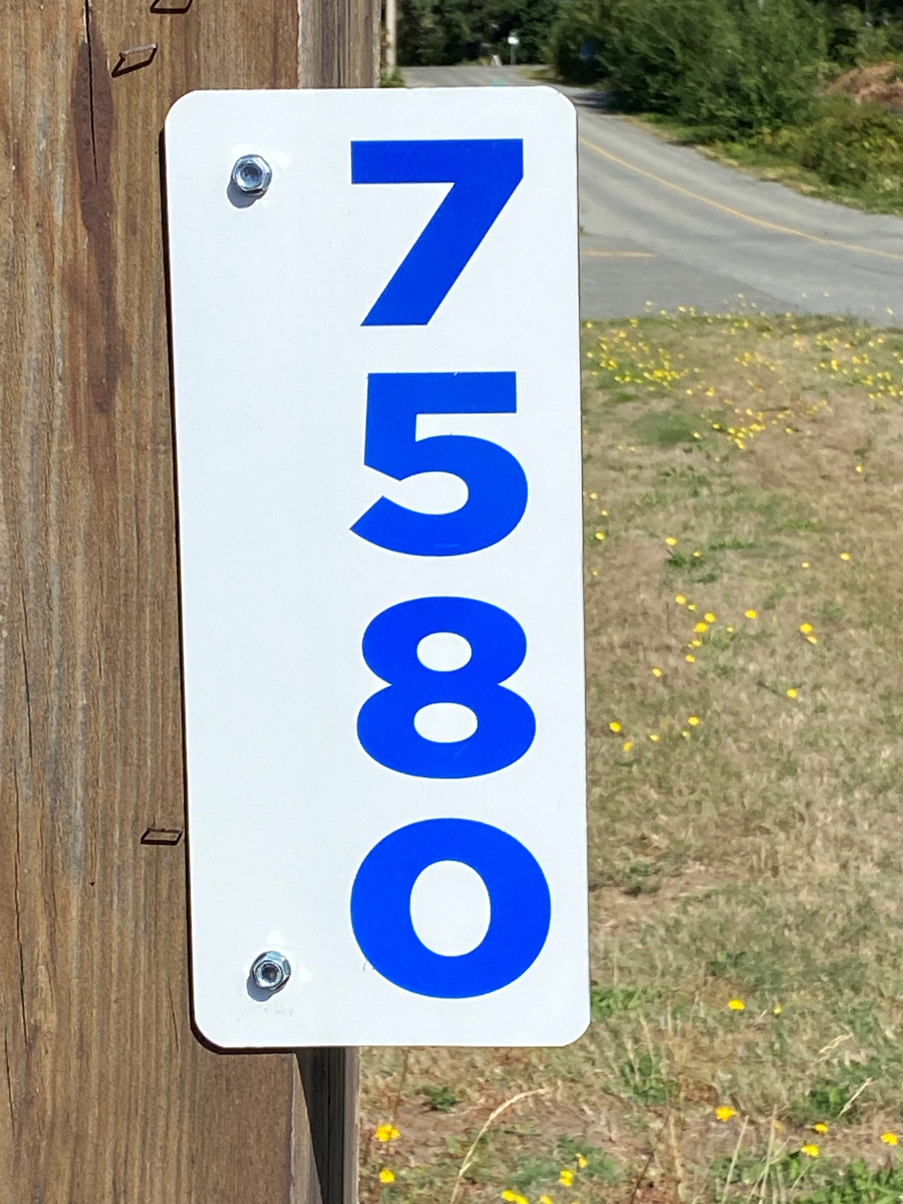 Reflective Sign Attached